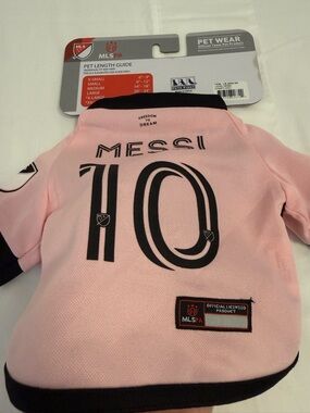 Messi #10 Pink MLS Pet Jersey